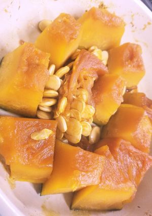 種も食べちゃう！カボチャの煮物-レシピのメイン写真