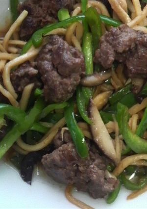 ■挽肉とピーマンのオイスターソース炒め■-レシピのメイン写真