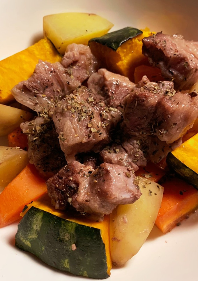 根野菜と角切り肉のオーブン焼き-レシピのメイン写真