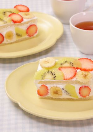 フルーツサンドケーキ-レシピのメイン写真