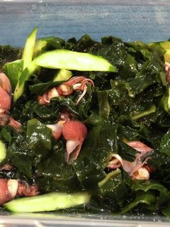 ホタルイカとワカメの酢の物-レシピのメイン写真