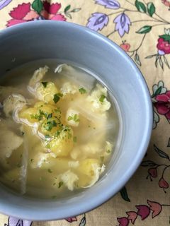 腸活☆朝ごはん☆塩麹と新玉葱の卵スープ-レシピのメイン写真