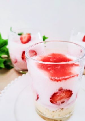 生クリーム不使用✾いちごのムース-レシピのメイン写真
