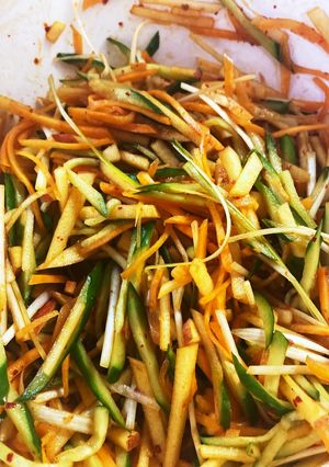 韓国風サラダ！サムギョプサルにぜひ！-レシピのメイン写真