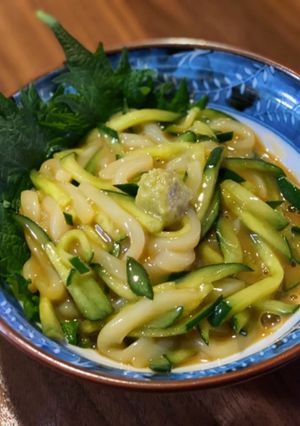 ウニ醤油とイカきゅうりの和物-レシピのメイン写真