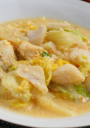 白菜消費！タラと白菜の豆乳酒粕煮-レシピのメイン写真