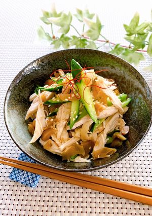 鶏胸肉とザーサイの中華サラダ-レシピのメイン写真