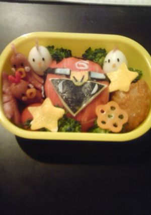 キャラ弁　ゴーオンレッド-レシピのメイン写真
