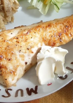 メカジキのバター醤油ムニエル(チーズ添え-レシピのメイン写真