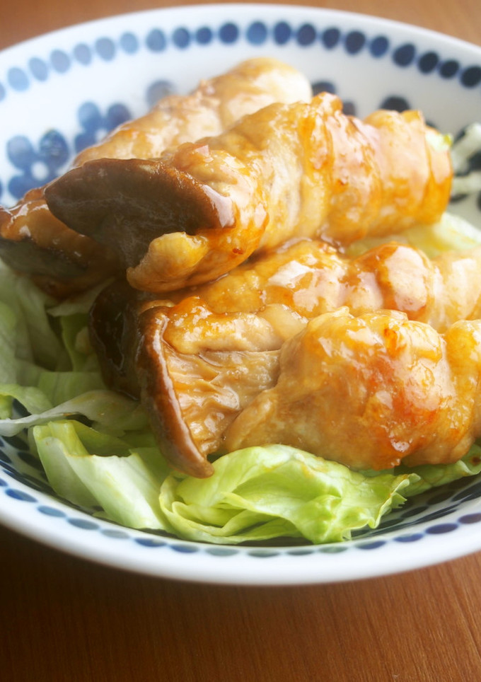 簡単！エリンギの肉巻き照り焼き！-レシピのメイン写真