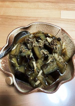 市販の牛丼の具で。牛肉と茄子の煮物-レシピのメイン写真