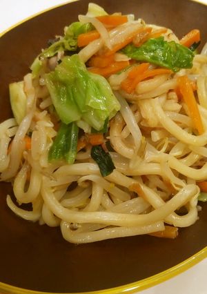 子供大好き！10分でパクパク焼きうどん⭐-レシピのメイン写真