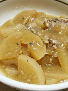 大根とサバ水煮缶のレンジ煮-レシピのメイン写真