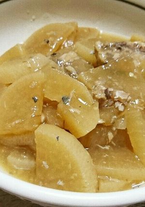 大根とサバ水煮缶のレンジ煮-レシピのメイン写真