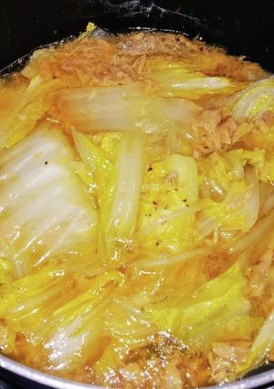 簡単☆白菜とツナ缶のコンソメ煮-レシピのメイン写真