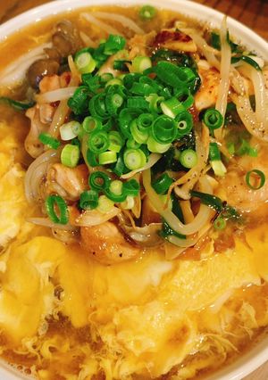 鳥南蛮卵とじ蕎麦-レシピのメイン写真