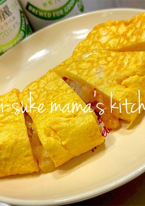 おうち居酒屋❤餅入り明太チーズ玉子焼きஐ-レシピのメイン写真