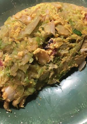 減量飯 タコとキャベツのオムレツ-レシピのメイン写真