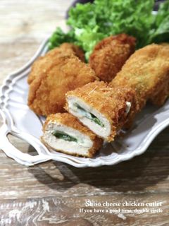 鶏むね肉で!しそチーズチキンカツ-レシピのメイン写真