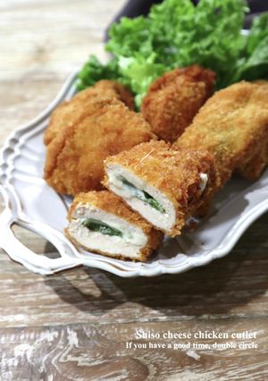 鶏むね肉で！しそチーズチキンカツ-レシピのメイン写真