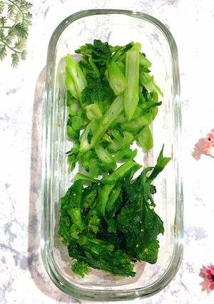 茹で菜花 作り置き ストック-レシピのメイン写真
