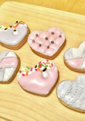 バレンタイン アイシングクッキー-レシピのメイン写真