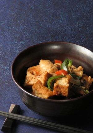 簡単！鶏肉と厚揚げのオイスターソース炒め-レシピのメイン写真
