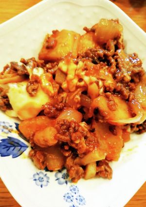 じゃがいもと挽き肉の甘辛チーズ-レシピのメイン写真