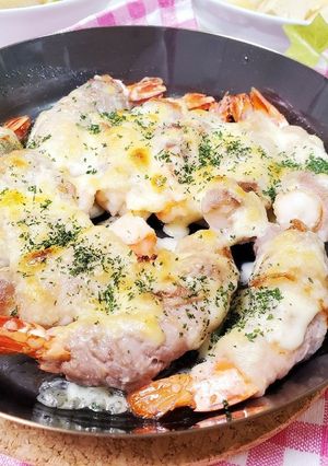 海老と豚肉のチーズ焼き-レシピのメイン写真