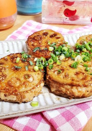 蓮根の挟み焼き-レシピのメイン写真