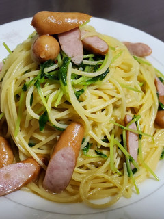 豆苗使って★ペペロンチーノ-レシピのメイン写真