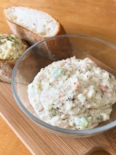 アボカドと鮭のクリチ&豆腐ディップ-レシピのメイン写真