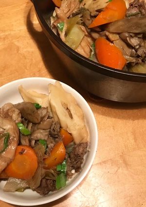 お麩とちくわぶでかさまし!牛肉と根菜煮-レシピのメイン写真