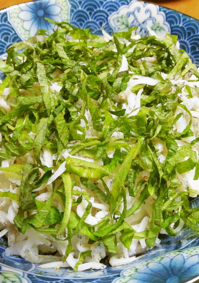 丼(シソ・シラス)-レシピのメイン写真