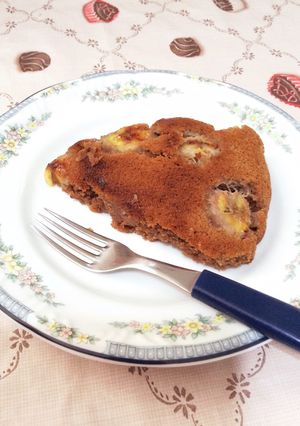 フライパンで作るバナナケーキ・チョコ風味-レシピのメイン写真