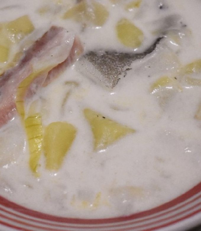 塩鱈入り ベーコンポテトスープ by ZzzWwwmn 【クックパッド】 簡単