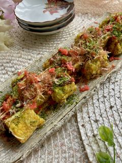 キャベツがたっぷりお好み焼き風卵焼き-レシピのメイン写真