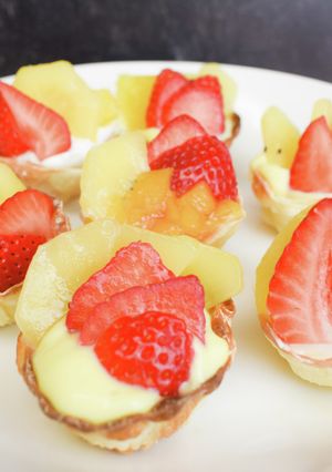 餃子皮でパリパリフルーツタルト-レシピのメイン写真