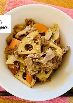 豚肉入りで大満足♪れんこんのきんぴら-レシピのメイン写真