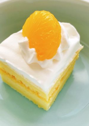 【病院】みかんショートケーキ【おやつ】-レシピのメイン写真