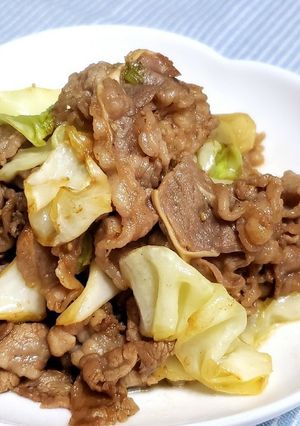 白米すすむ！簡単基本の牛肉とキャベツ炒め-レシピのメイン写真