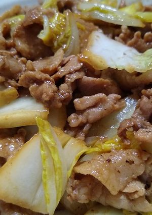 白菜を大量消費!ご飯が進む豚肉味噌炒め-レシピのメイン写真