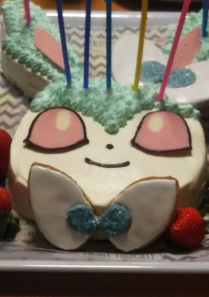 ポケモン ニンフィア ケーキ-レシピのメイン写真