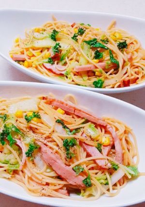 ♪焼豚と白菜のパスタ♪-レシピのメイン写真
