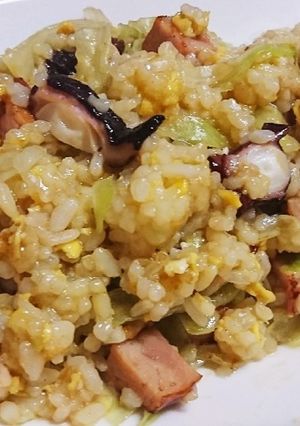 ☆たことレタスの炒飯☆-レシピのメイン写真