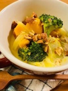 かぼちゃとブロッコリーのクリーム煮-レシピのメイン写真
