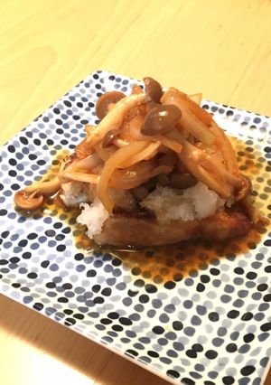 かじきとしめじのおろしステーキ-レシピのメイン写真