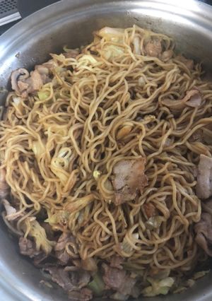 無水鍋で焼きそば-レシピのメイン写真