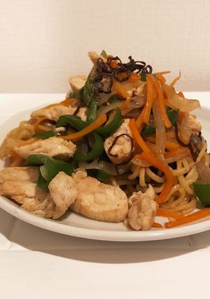 塩こん部長のお気に入り◯焼きそば（単身）-レシピのメイン写真