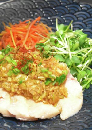 サラダチキンの油淋鶏風ソース-レシピのメイン写真